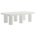 Cleo 54" Rectangular Coffee Table - White