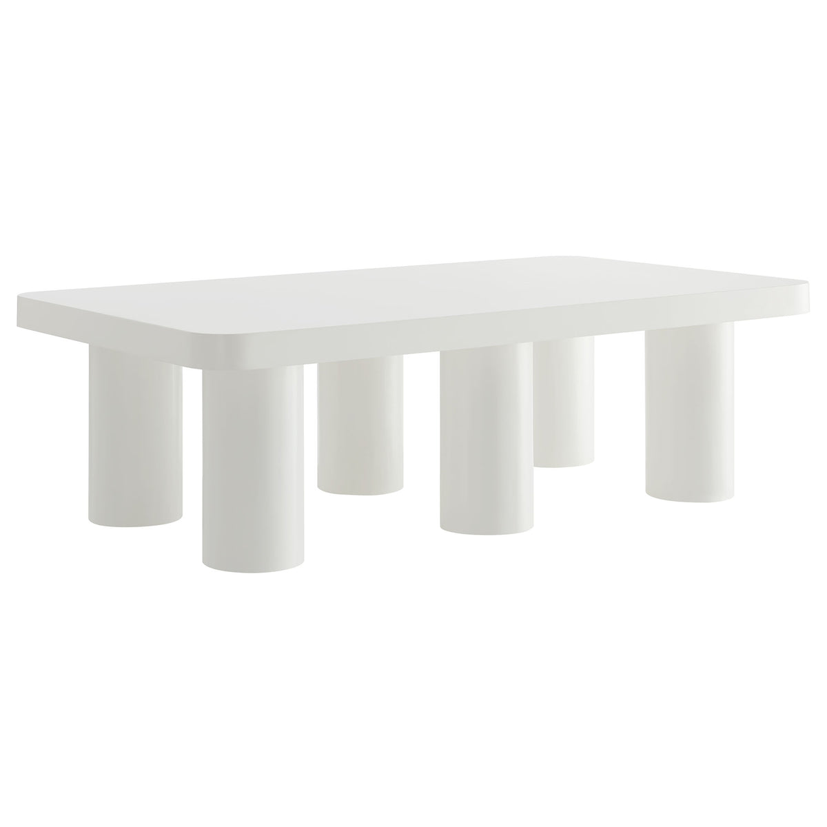 Cleo 54" Rectangular Coffee Table - White