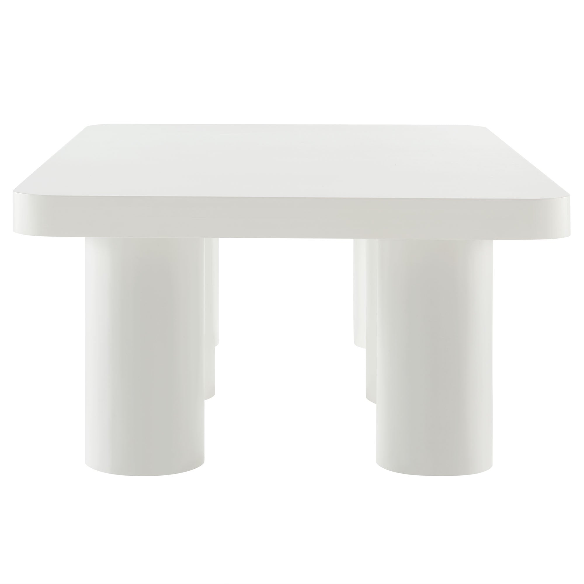 Cleo 54" Rectangular Coffee Table - White