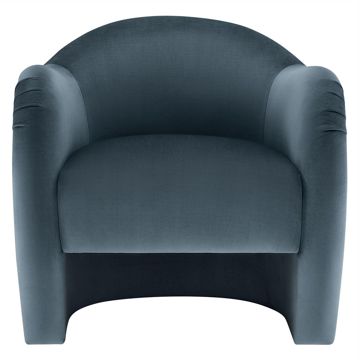 Compose Performance Velvet Accent Chair - Cadet Blue