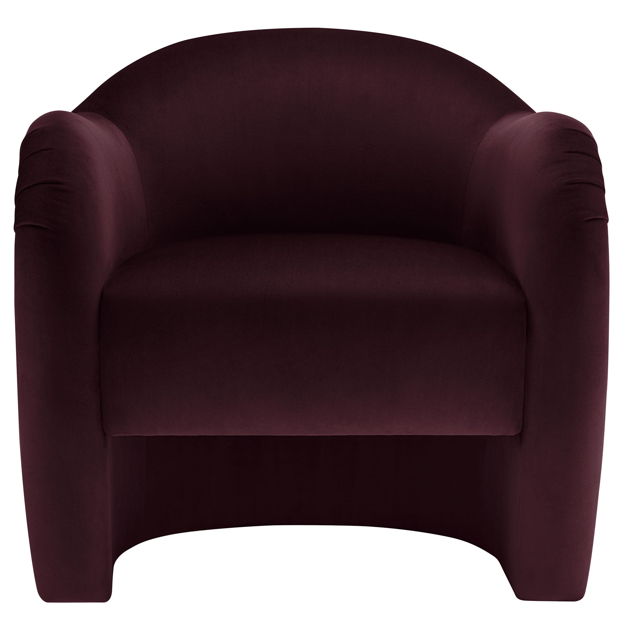 Compose Performance Velvet Accent Chair - Mulberry