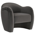 Compose Performance Velvet Accent Chair - Storm Gray