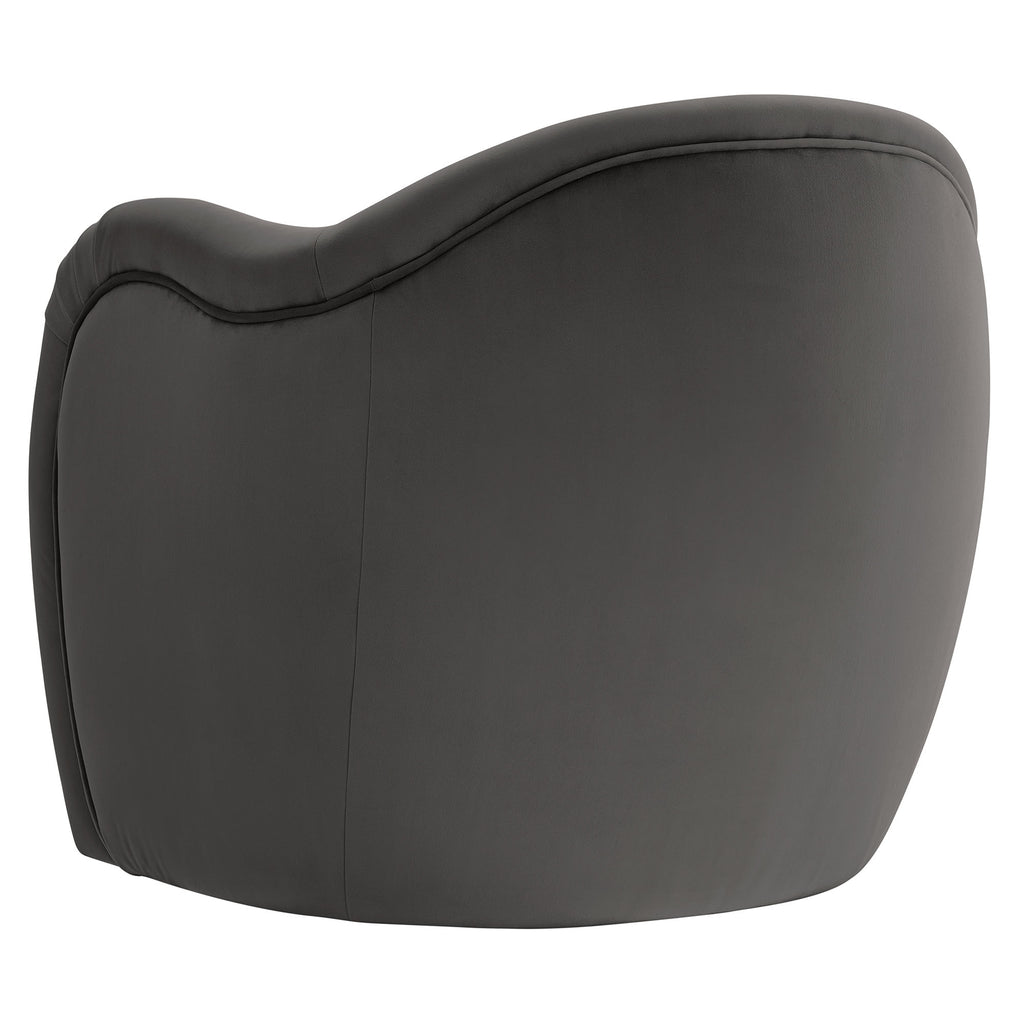 Compose Performance Velvet Accent Chair - Storm Gray