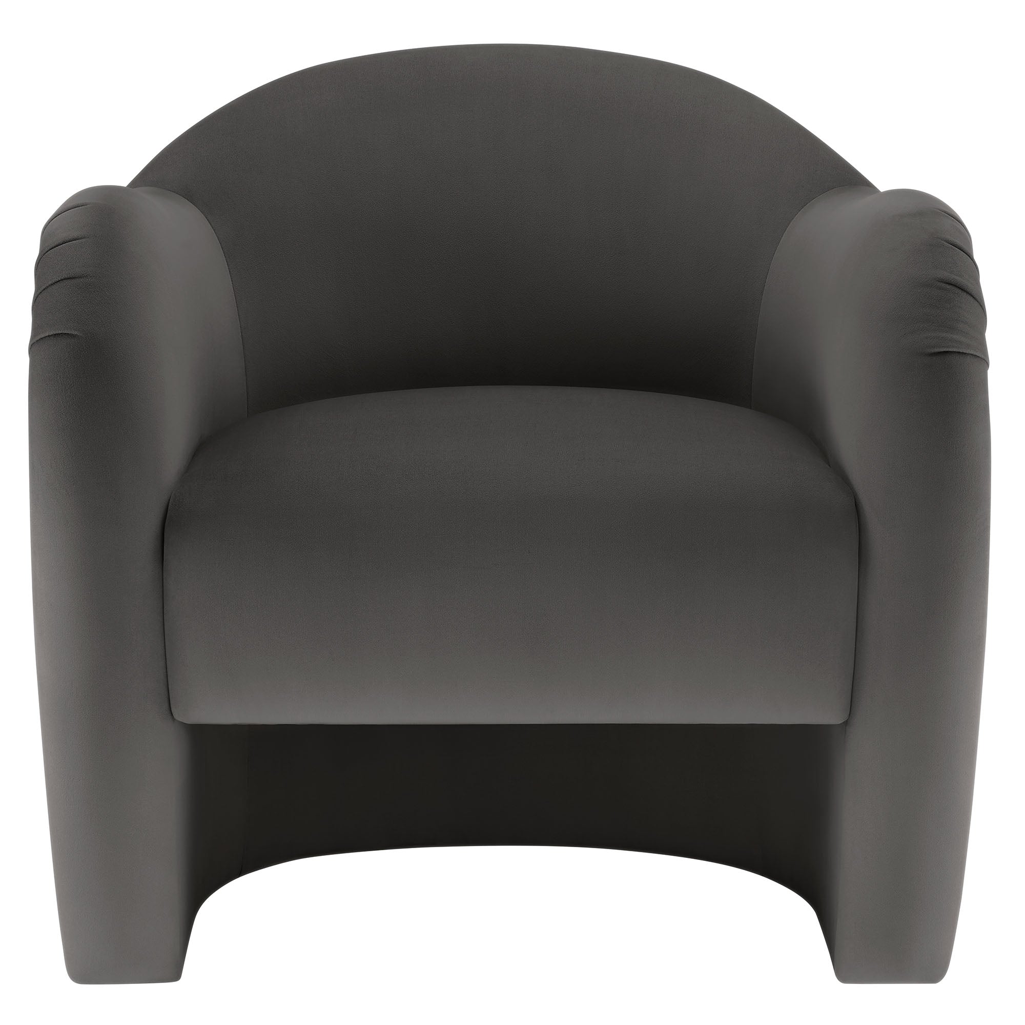 Compose Performance Velvet Accent Chair - Storm Gray
