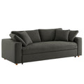 Commix Down Filled Overstuffed Sleeper Sofa - Gray