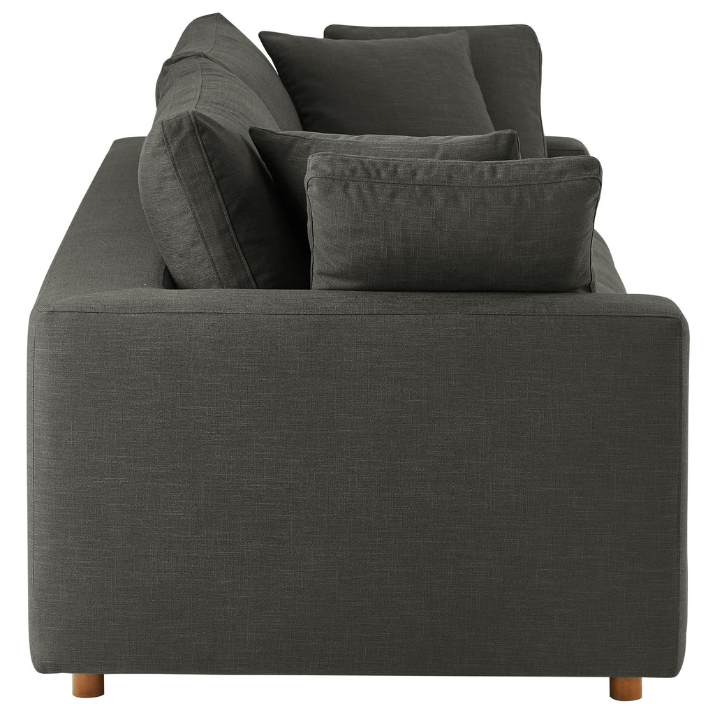 Commix Down Filled Overstuffed Sleeper Sofa - Gray