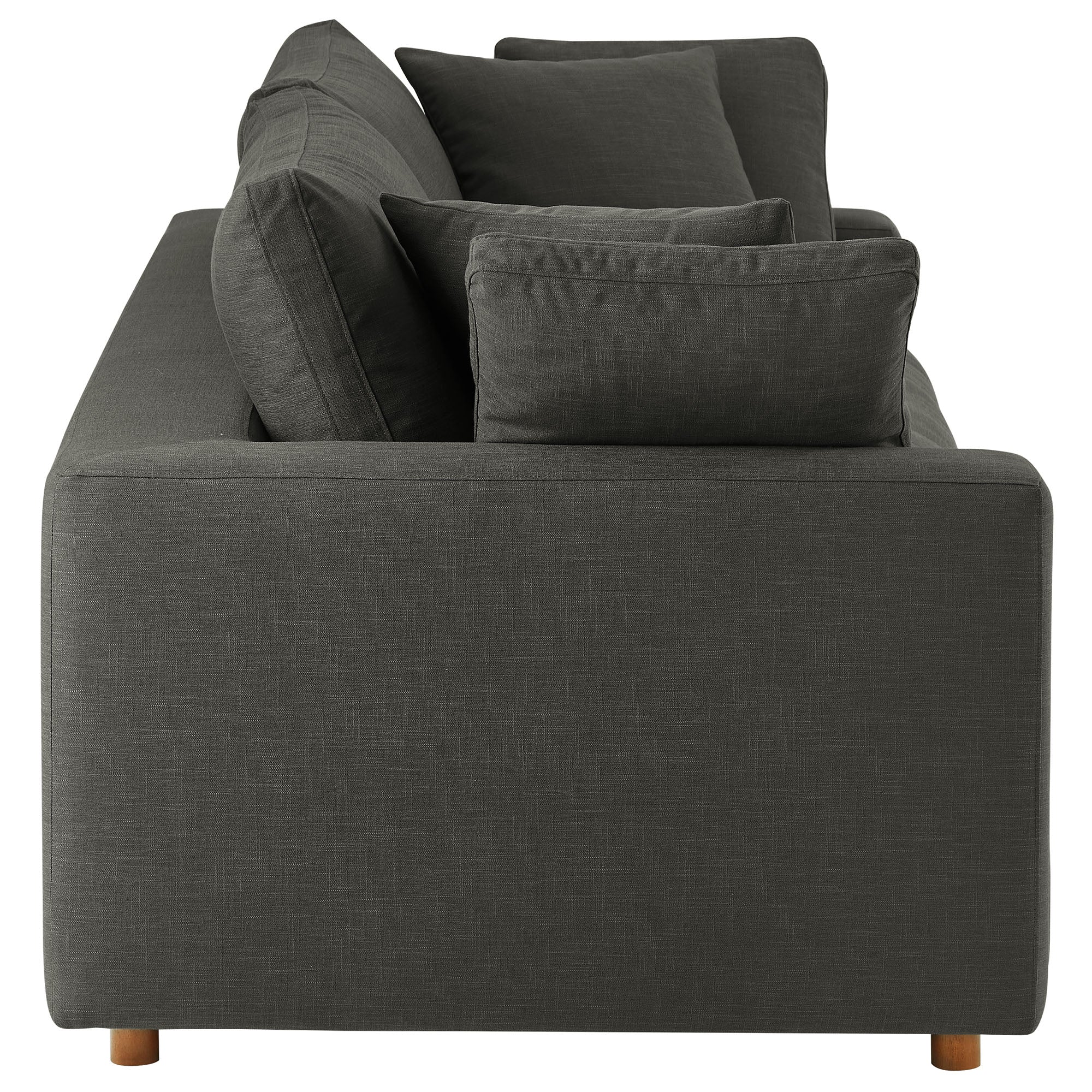Commix Down Filled Overstuffed Sleeper Sofa - Gray