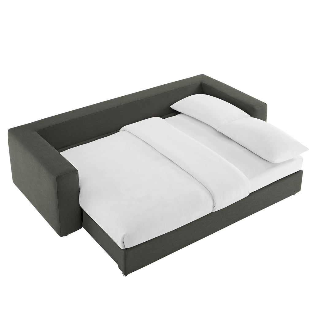 Commix Down Filled Overstuffed Sleeper Sofa - Gray