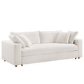 Commix Down Filled Overstuffed Sleeper Sofa - Pure White