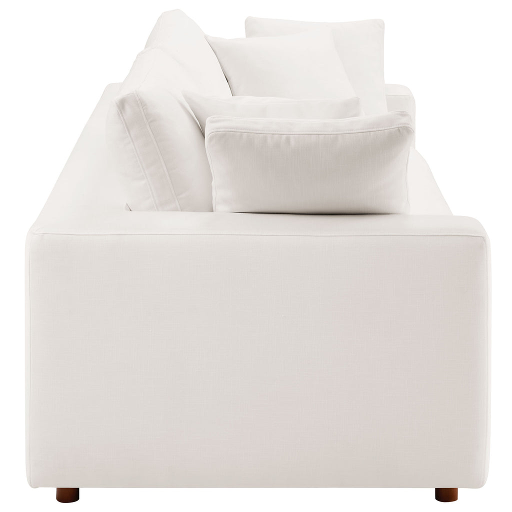 Commix Down Filled Overstuffed Sleeper Sofa - Pure White