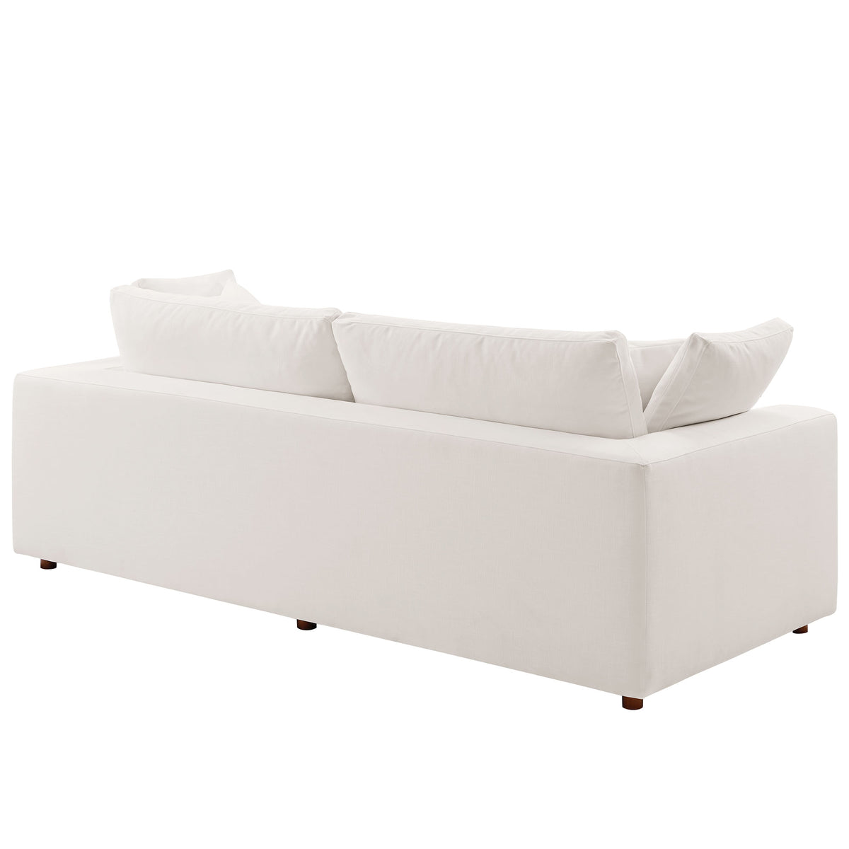 Commix Down Filled Overstuffed Sleeper Sofa - Pure White