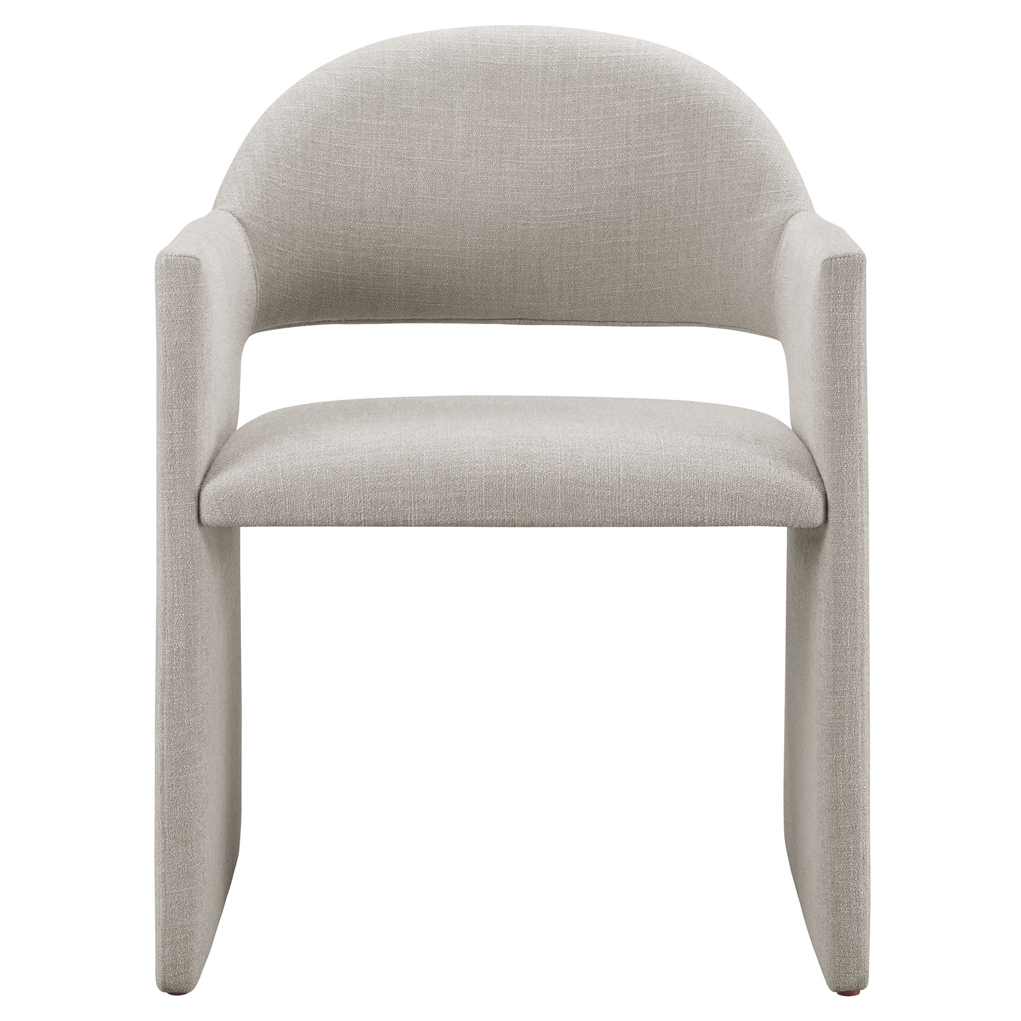 Talia Upholstered Fabric Dining Armchair - Linen