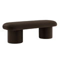 Orla Performance Velvet Bench - Chocolate Brown