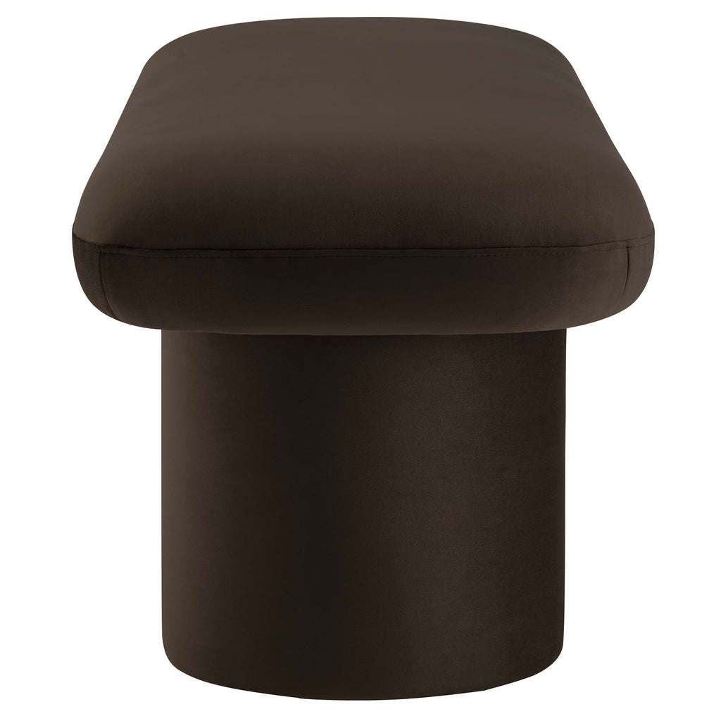 Orla Performance Velvet Bench - Chocolate Brown