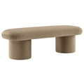 Orla Performance Velvet Bench - Taupe