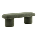 Orla Chenille Upholstered Bench - Sage