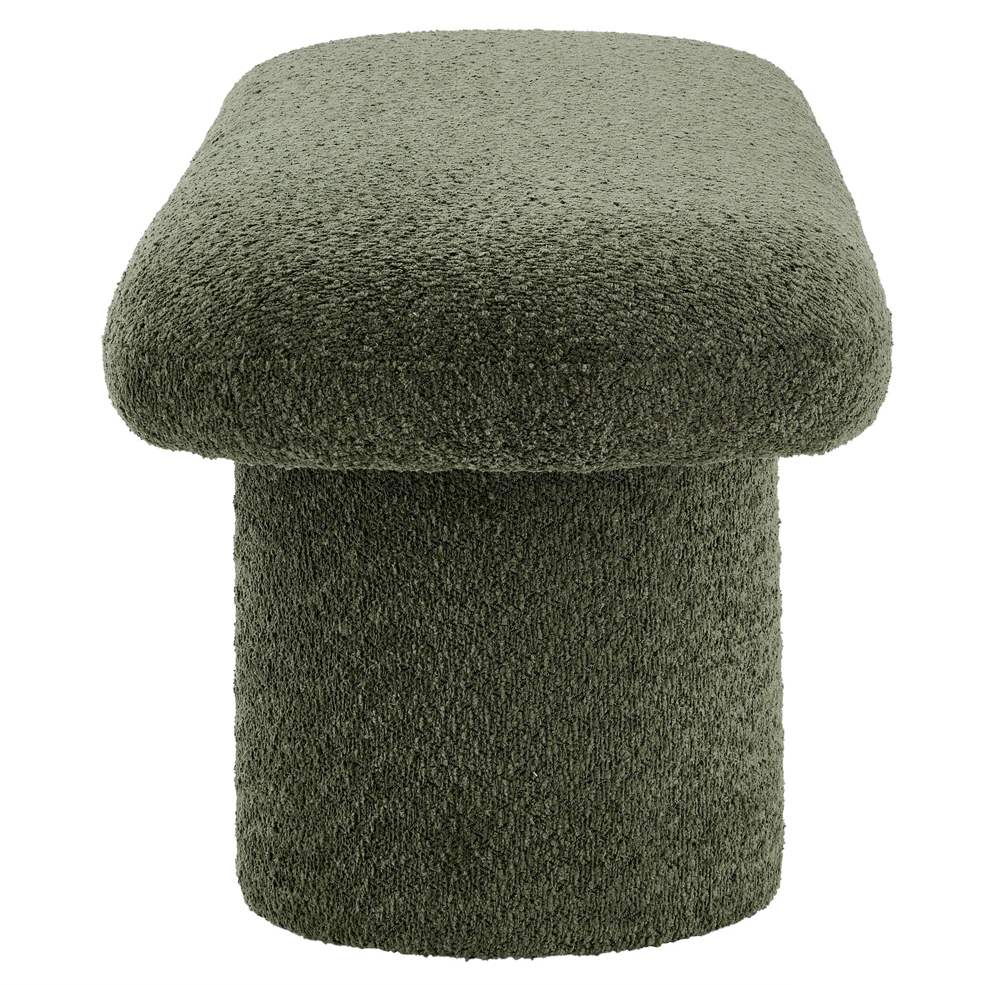 Orla Chenille Upholstered Bench - Sage