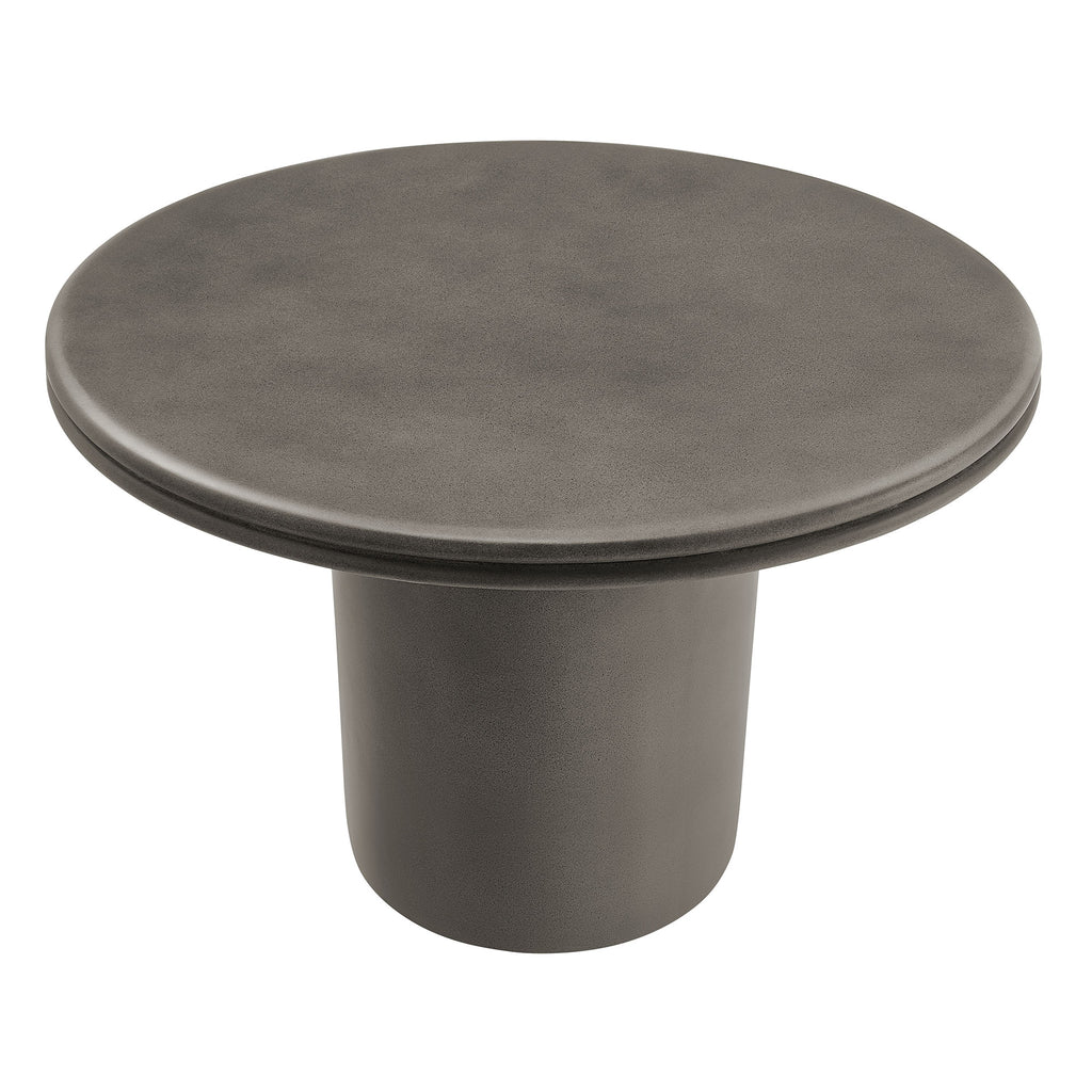 Brion Indoor - Outdoor Patio Concrete 5 Piece Dining Table Set - Gray