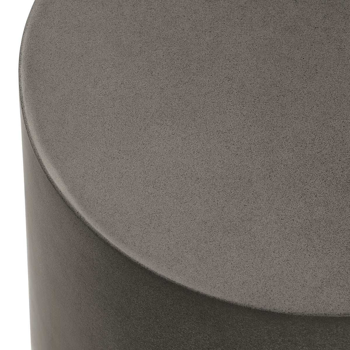 Brion Indoor - Outdoor Patio Concrete Stool - Gray