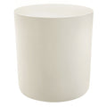 Brion Indoor - Outdoor Patio Concrete Stool - White