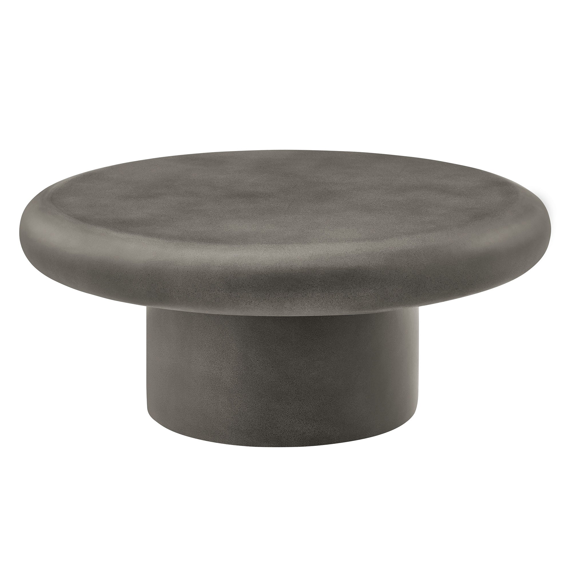Argos Indoor - Outdoor Patio Concrete Round Coffee Table - Gray