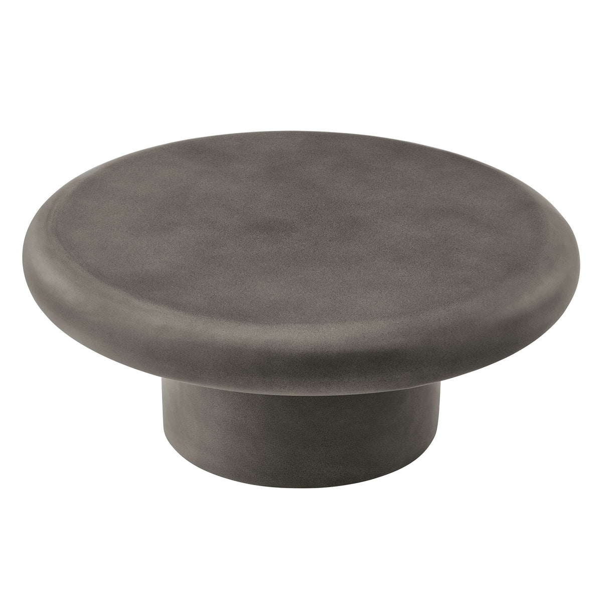 Argos Indoor - Outdoor Patio Concrete Round Coffee Table - Gray