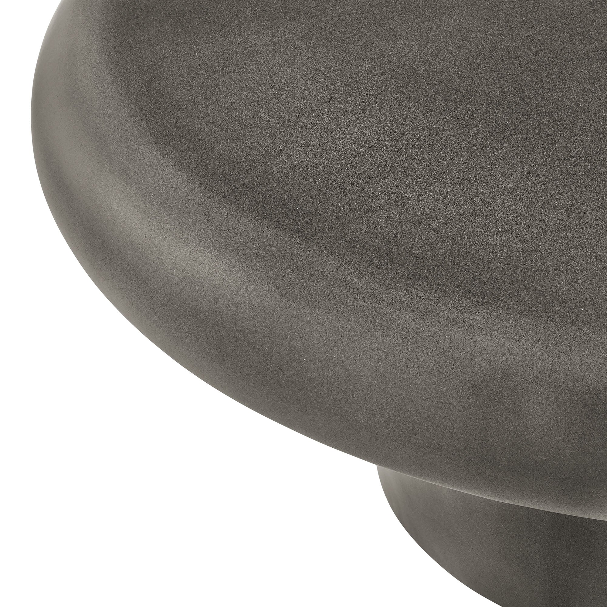Argos Indoor - Outdoor Patio Concrete Round Coffee Table - Gray