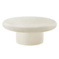 Argos Indoor - Outdoor Patio Concrete Round Coffee Table - White