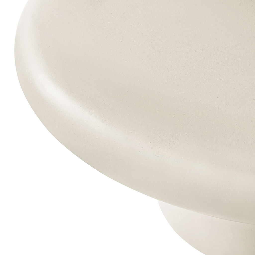 Argos Indoor - Outdoor Patio Concrete Round Coffee Table - White