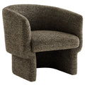 Muse Boucle Fabric Barrel Accent Chair - Antique