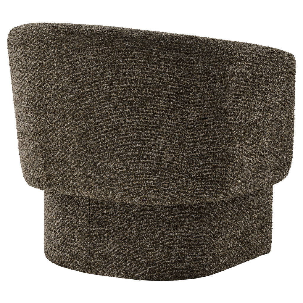 Muse Boucle Fabric Barrel Accent Chair - Antique