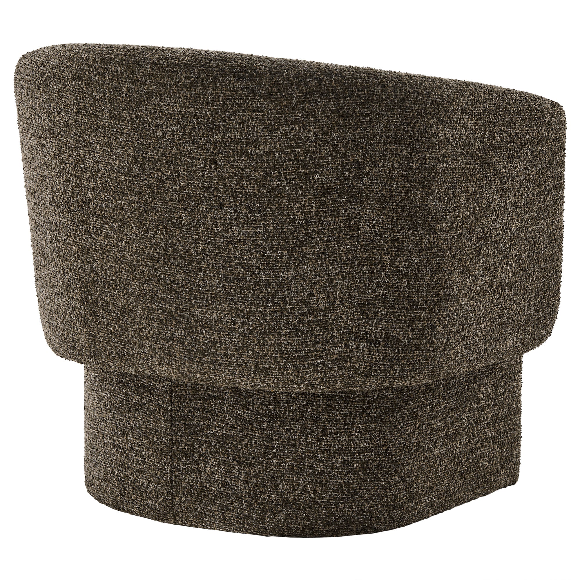 Muse Boucle Fabric Barrel Accent Chair - Antique
