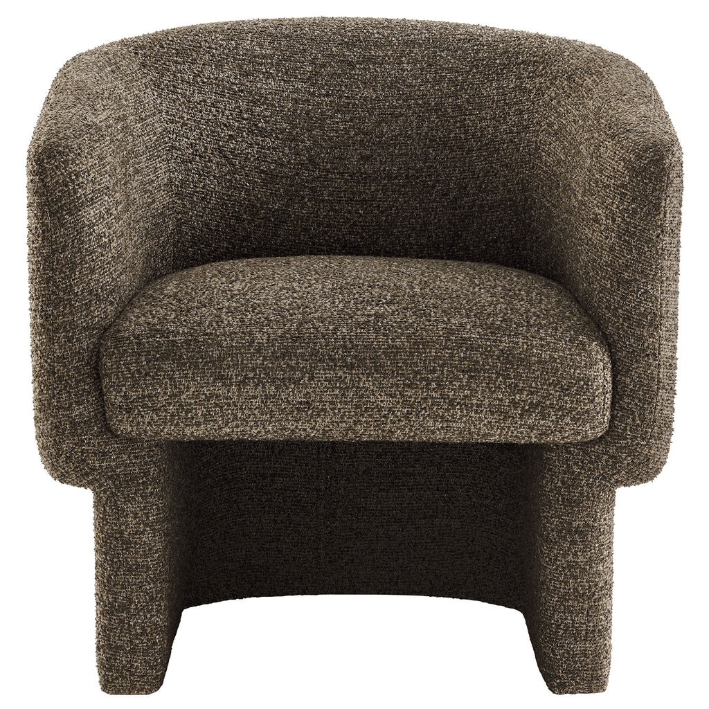 Muse Boucle Fabric Barrel Accent Chair - Antique