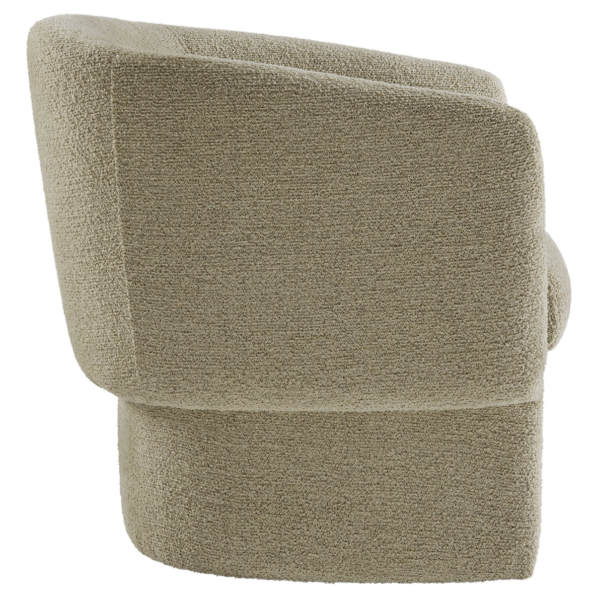 Muse Boucle Fabric Barrel Accent Chair - Cork