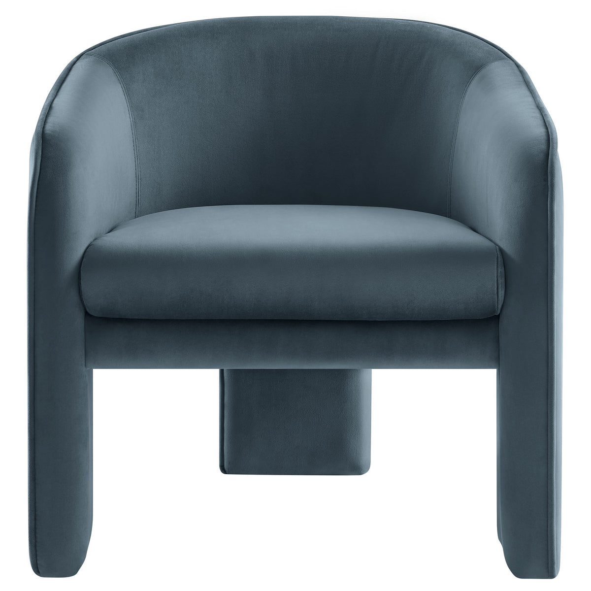 Greer Performance Velvet Upholstered Accent Armchair - Cadet Blue
