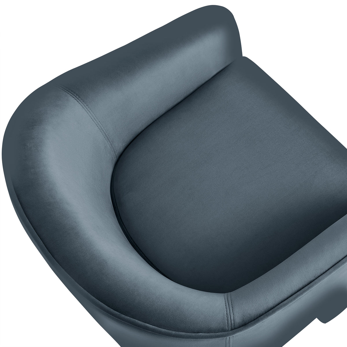 Greer Performance Velvet Upholstered Accent Armchair - Cadet Blue