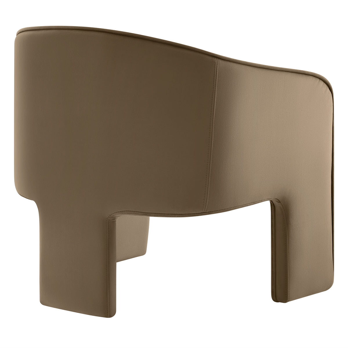 Greer Performance Velvet Upholstered Accent Armchair - Taupe