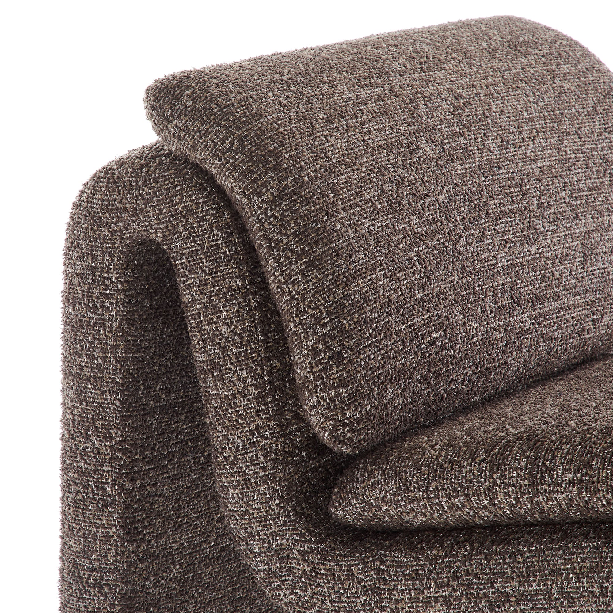 Lume Boucle Upholstered Armless Accent Chair - Antique
