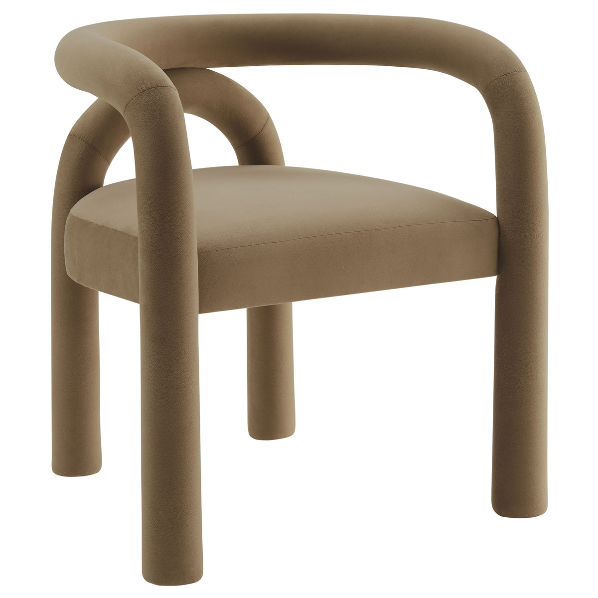 Astrid Performance Velvet Dining Chair - Camel