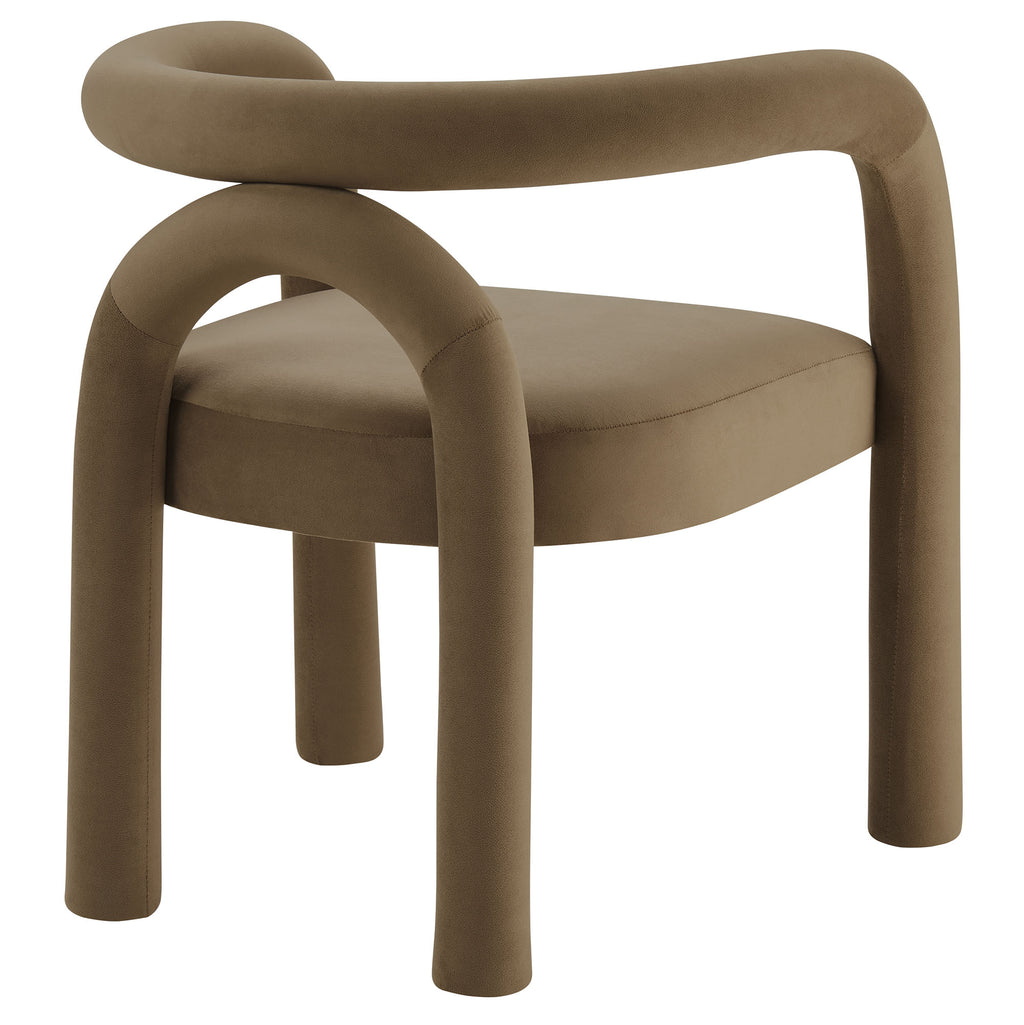 Astrid Performance Velvet Dining Chair - Camel