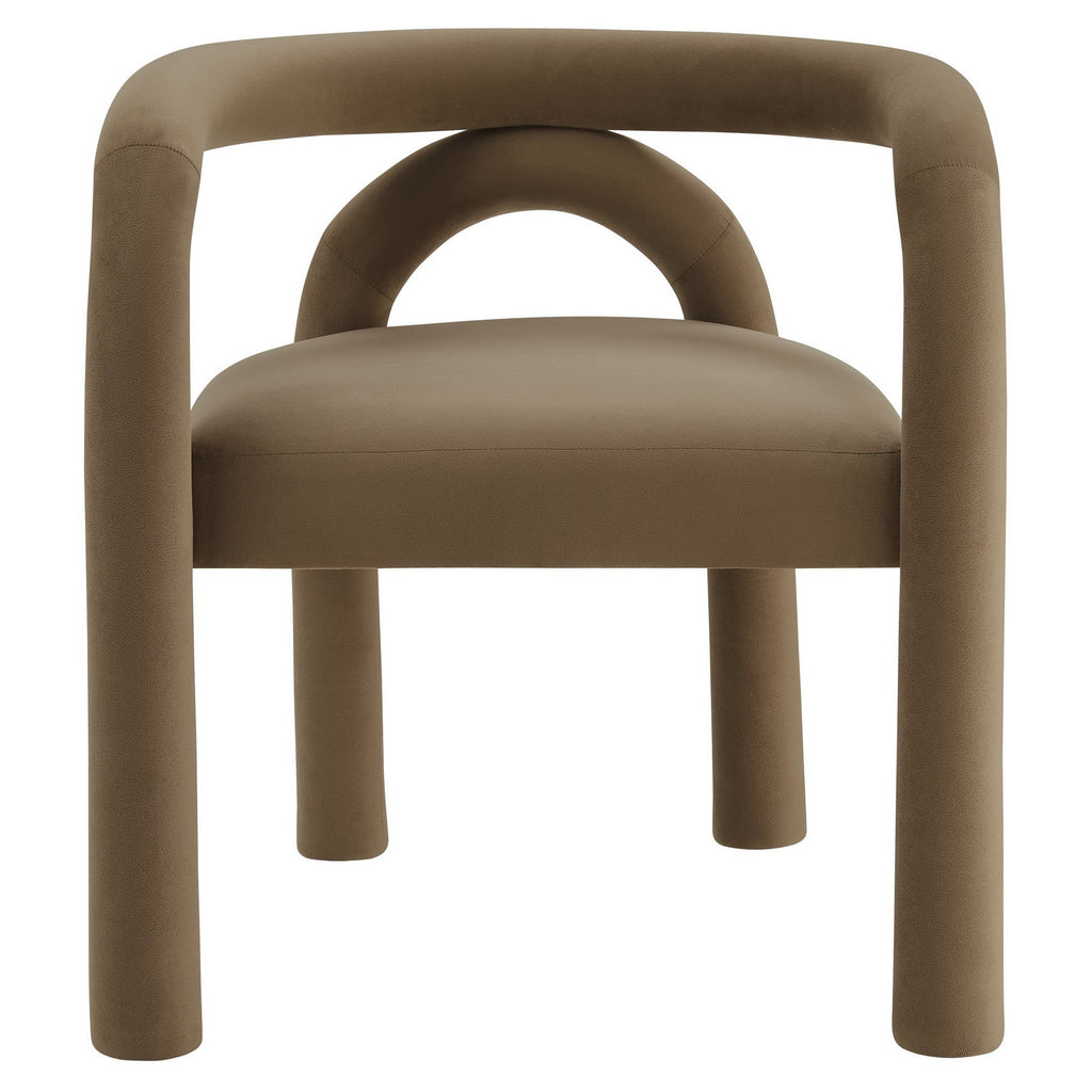Astrid Performance Velvet Dining Chair - Camel