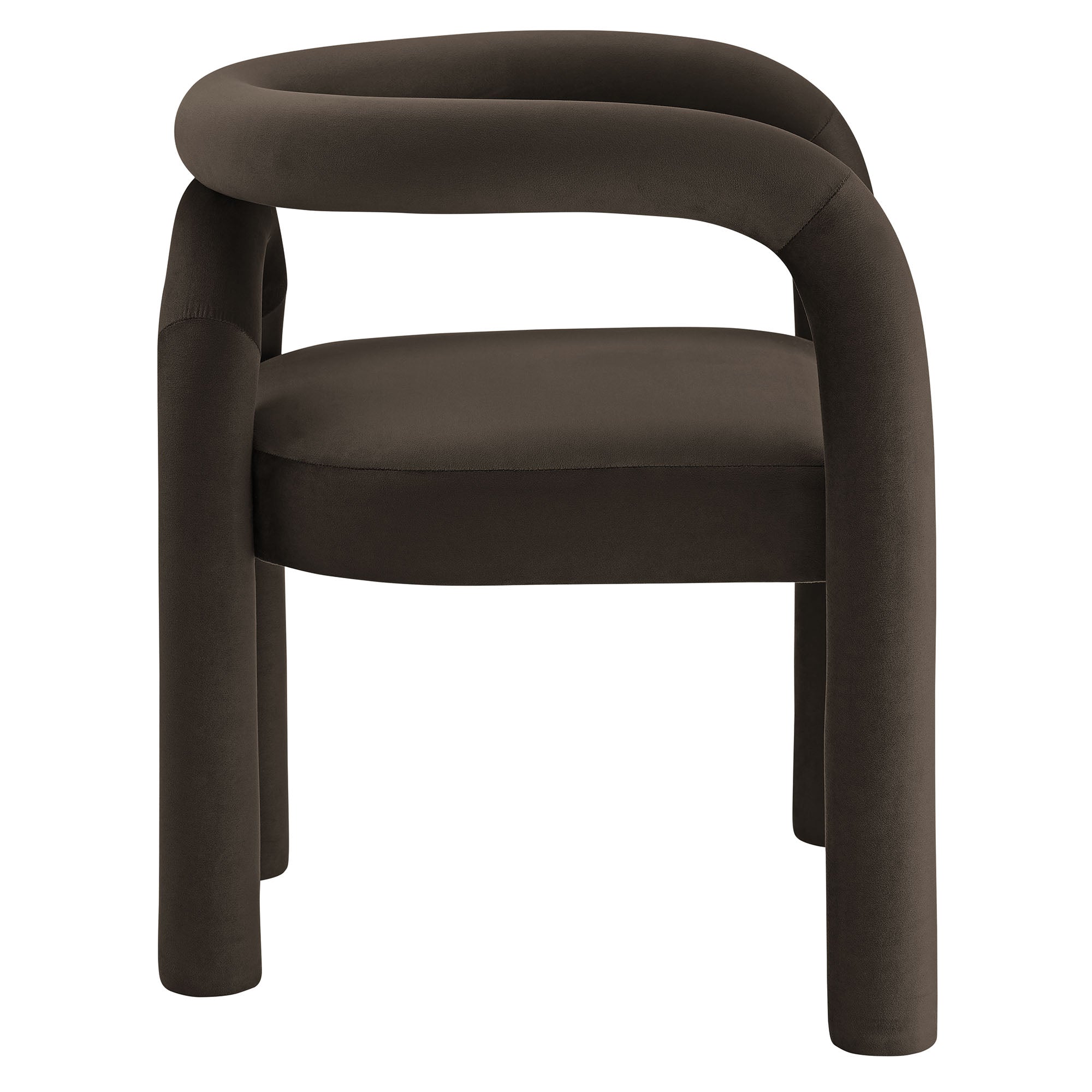 Astrid Performance Velvet Dining Chair - Cocoa