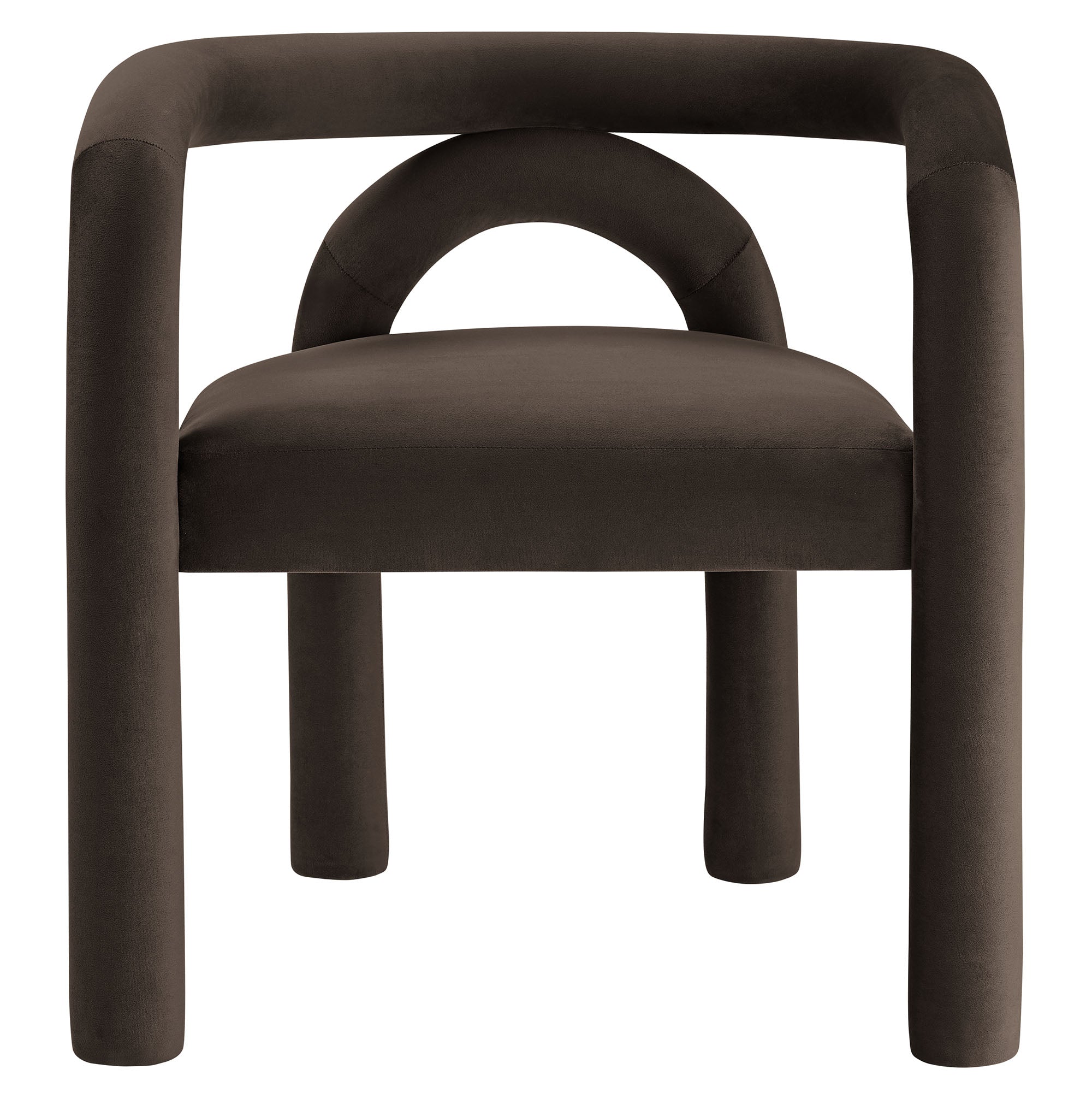 Astrid Performance Velvet Dining Chair - Cocoa