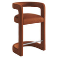 Winslow Performance Velvet Counter Stool - Rust