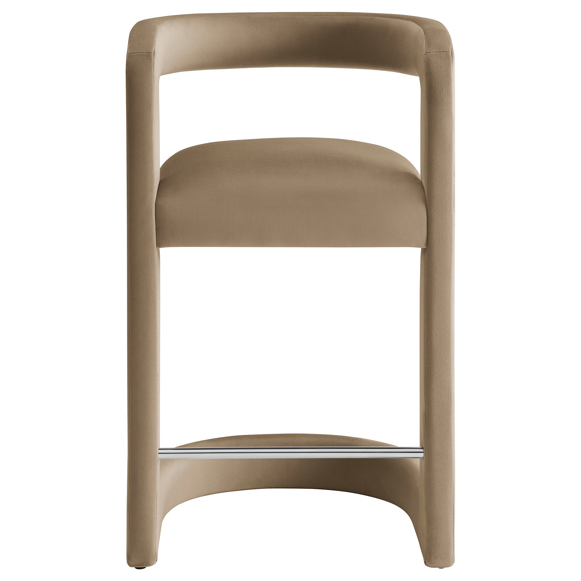 Winslow Performance Velvet Counter Stool - Taupe