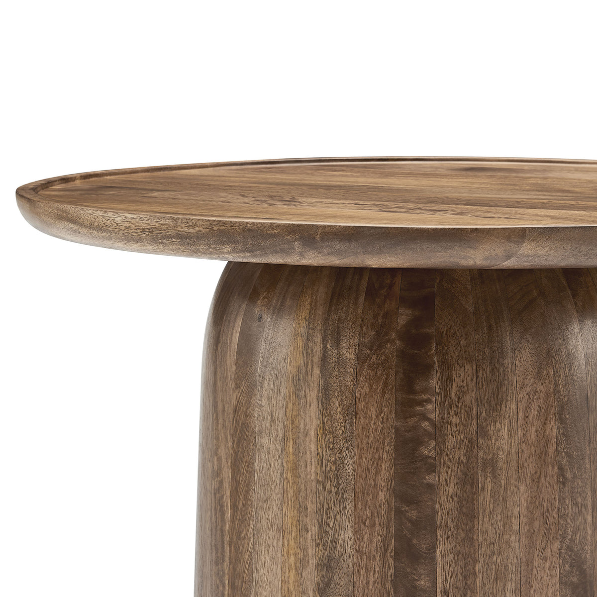 Holloway 30" Round Wood Coffee Table - Walnut