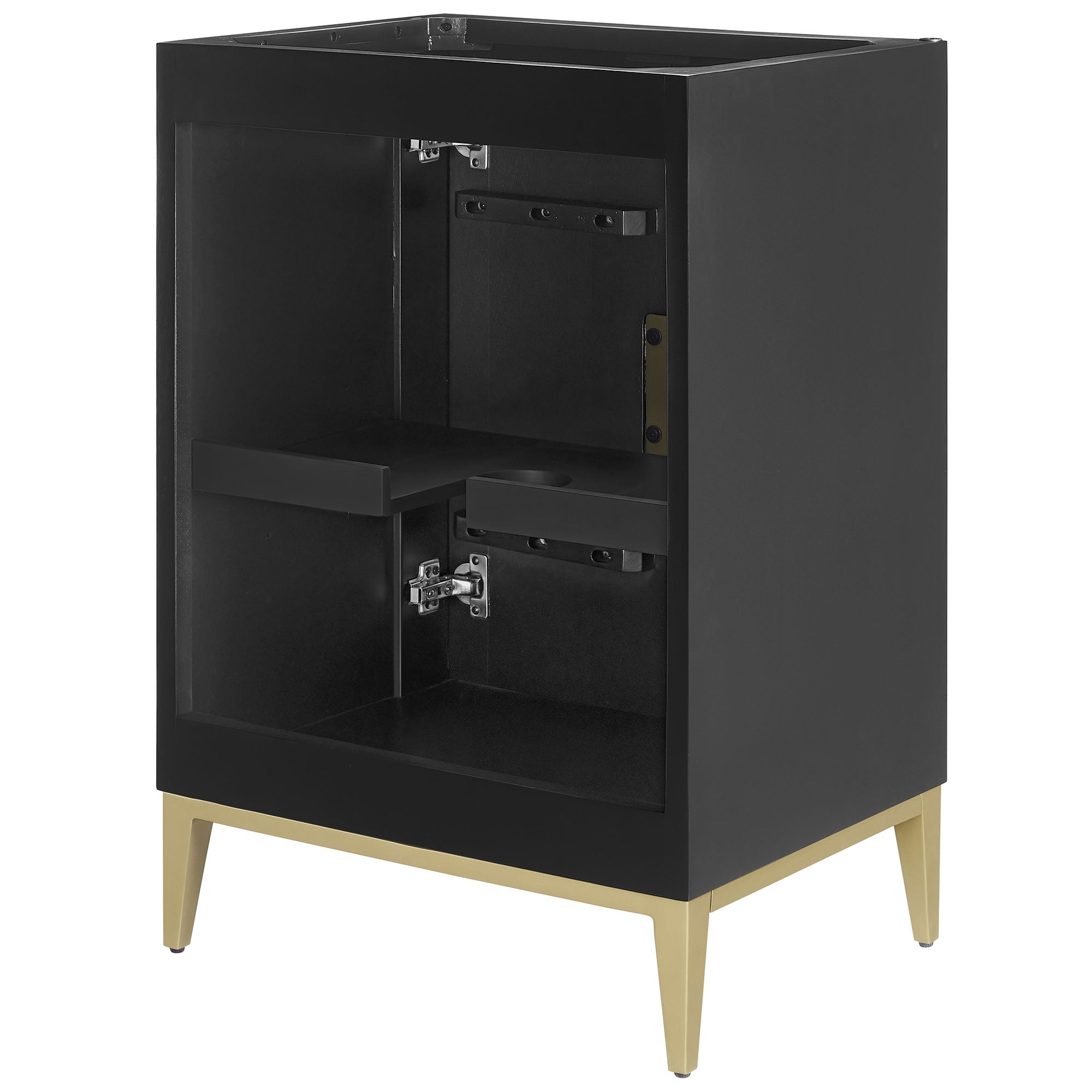 Beau 24" Bathroom Vanity Cabinet (Sink Basin Not Included) - Black