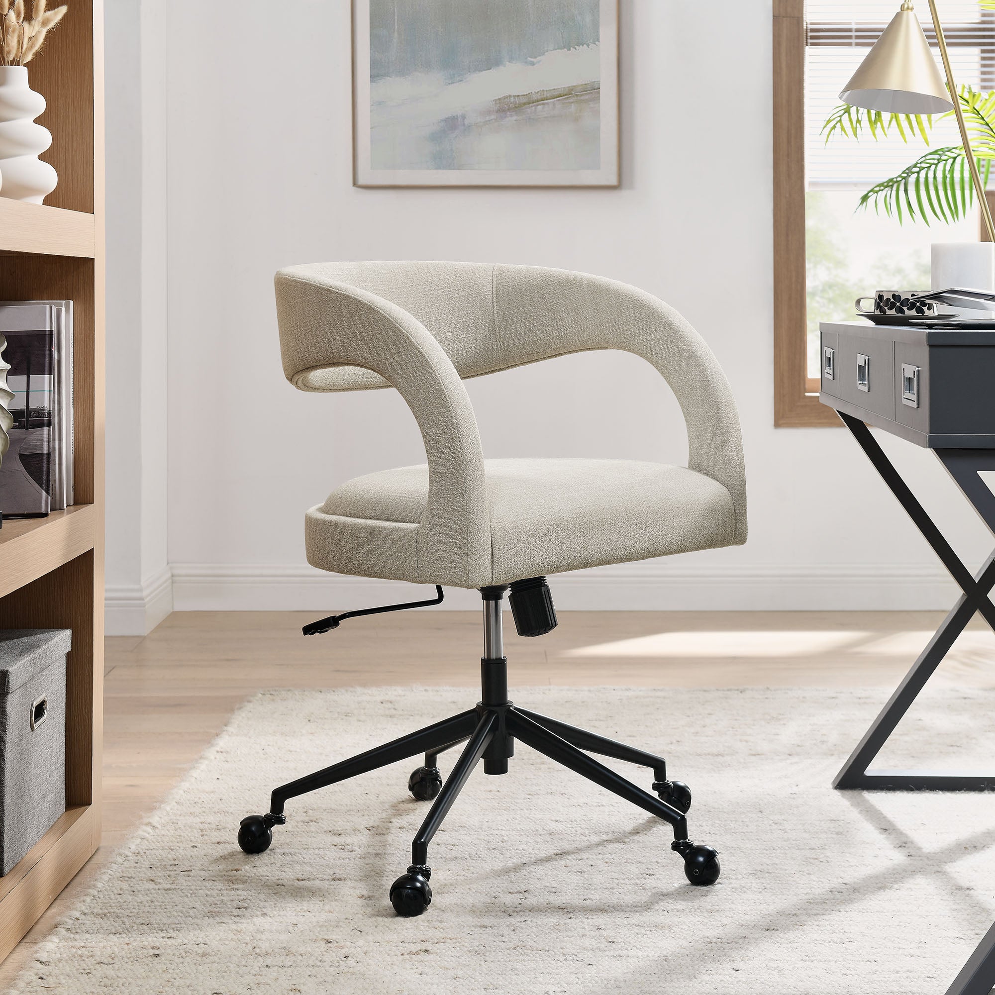 Pinnacle Upholstered Office Chair - Linen