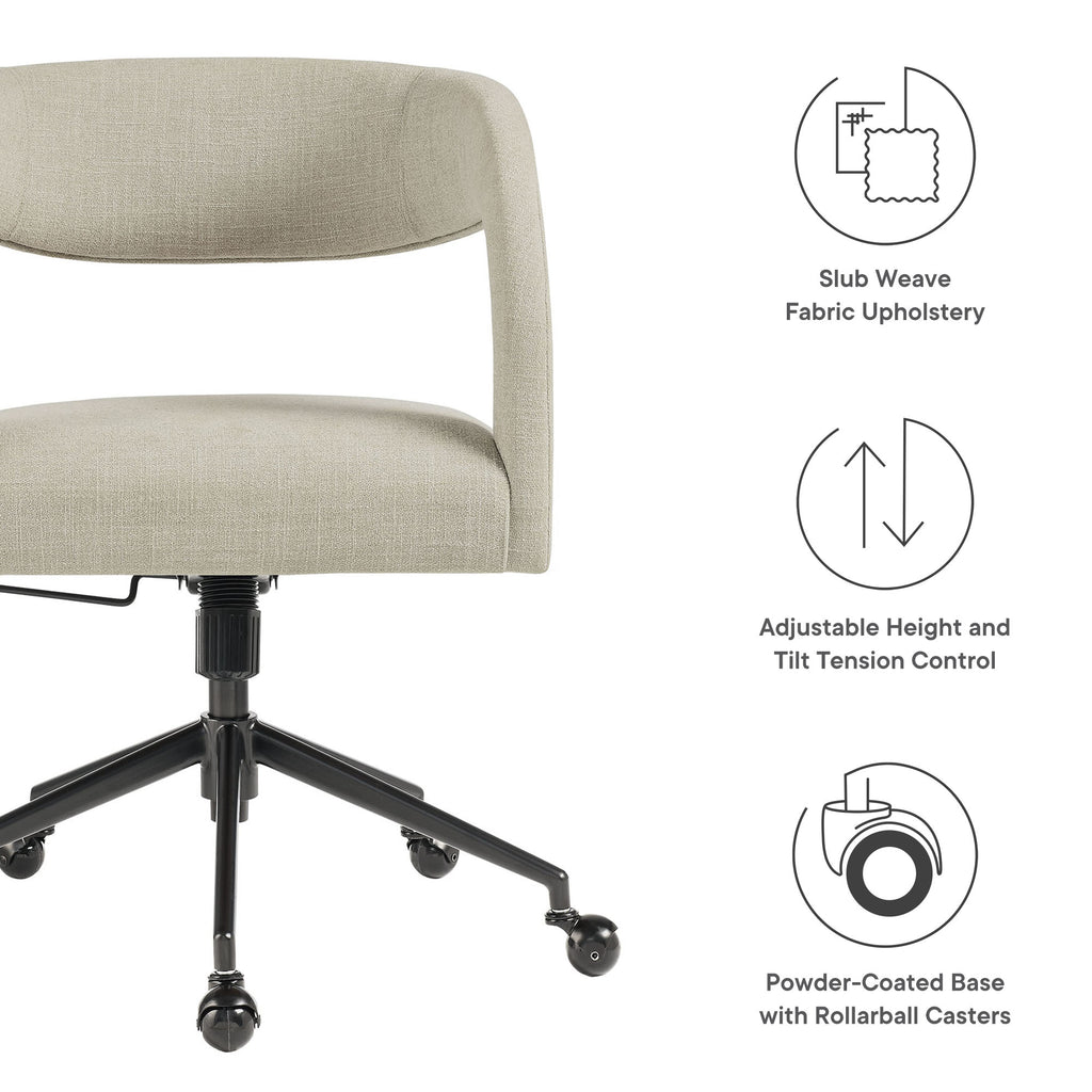 Pinnacle Upholstered Office Chair - Linen