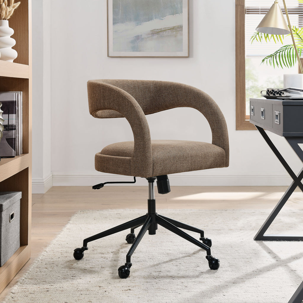 Pinnacle Upholstered Office Chair - Mocha
